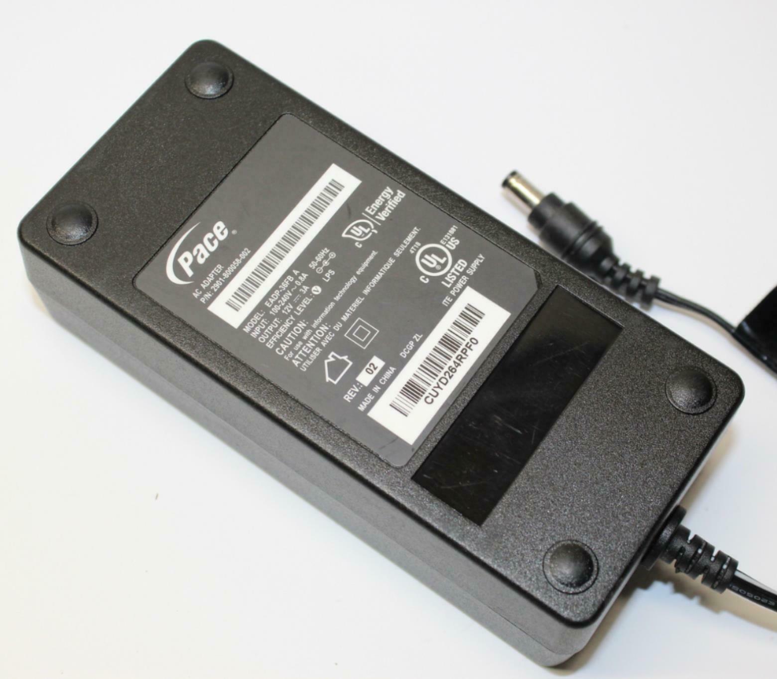 New 12V 3A Pace EADP-36FB Power Supply Ac Adapter